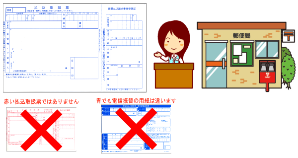 払込取扱票の入手